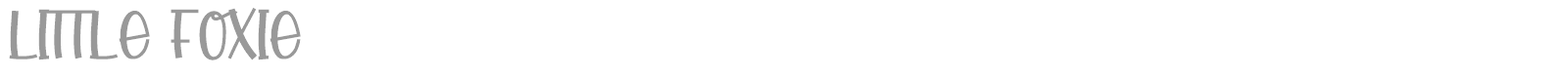 Little Foxie font preview